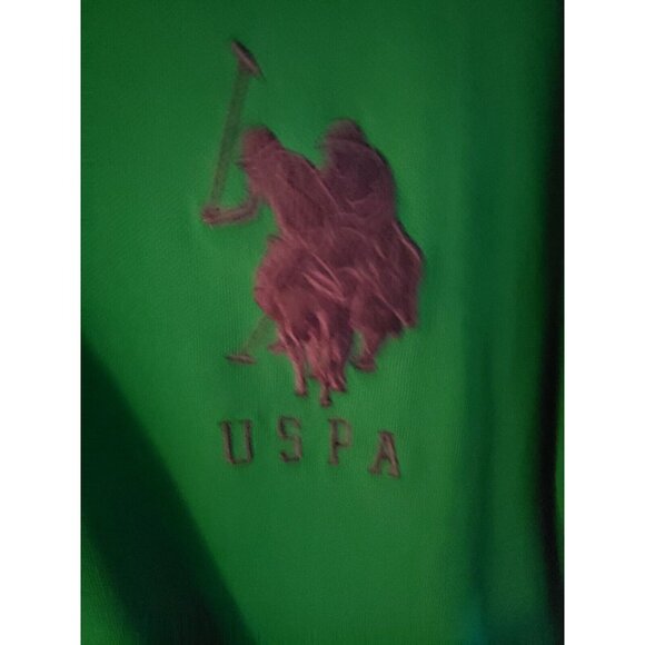 U.s. Polo Assn Green Us Open Championship Polo Size Medium - Picture 3 of 7